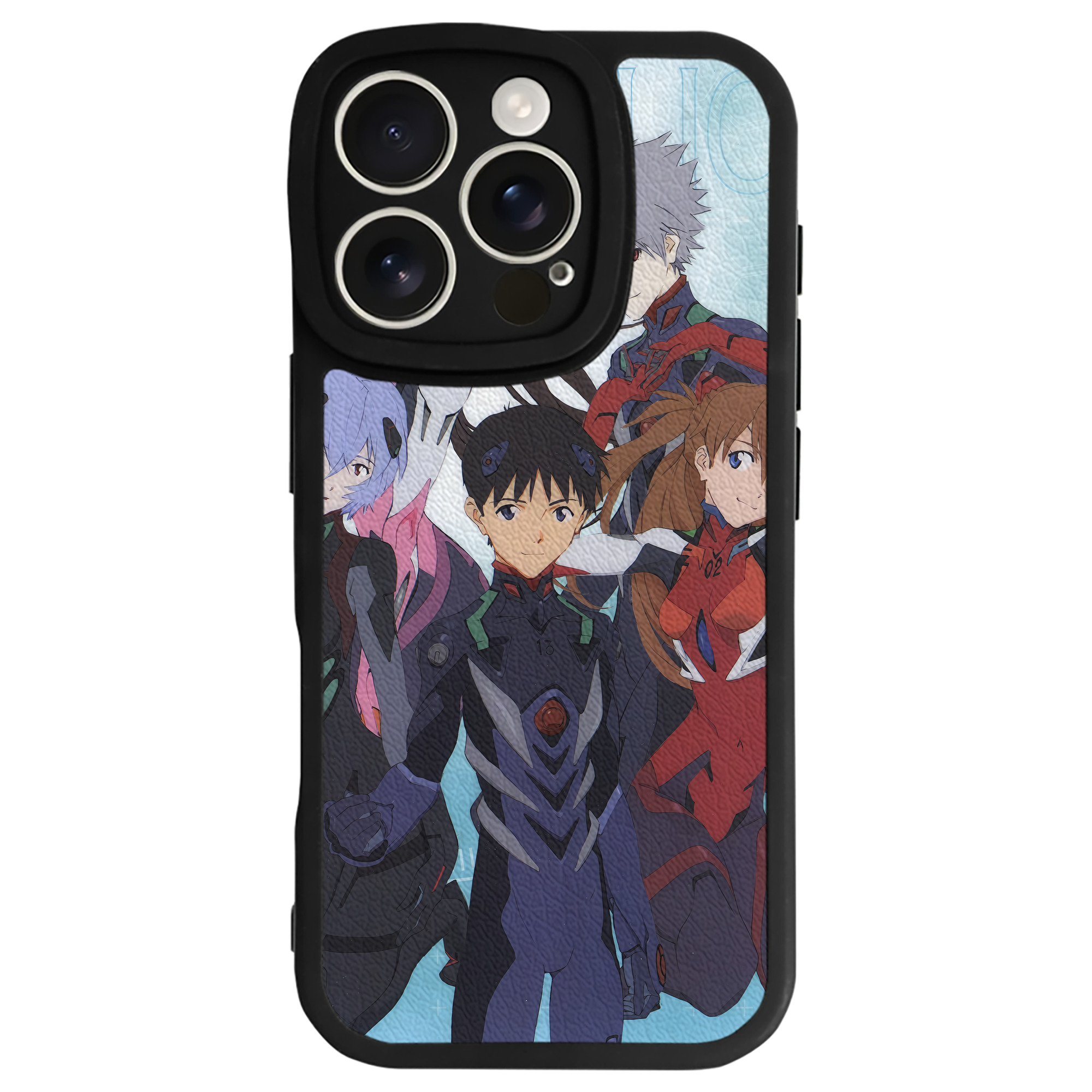 （画像用） EVA 新世紀エヴァンゲリオン 【iPhone 16シリーズ対応】シリコンスマホケース（レザー調） 材質：シリコン